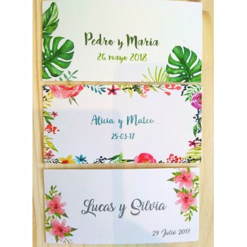 Pulseras como detalle para invitadas a bodas packaging