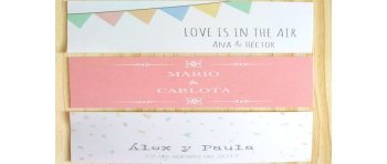 Pulseras como detalle para invitadas a bodas packaging