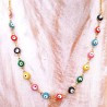 Collar de moda largo Ojitos