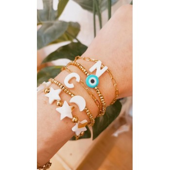 Pulseras Lunita Nácar 