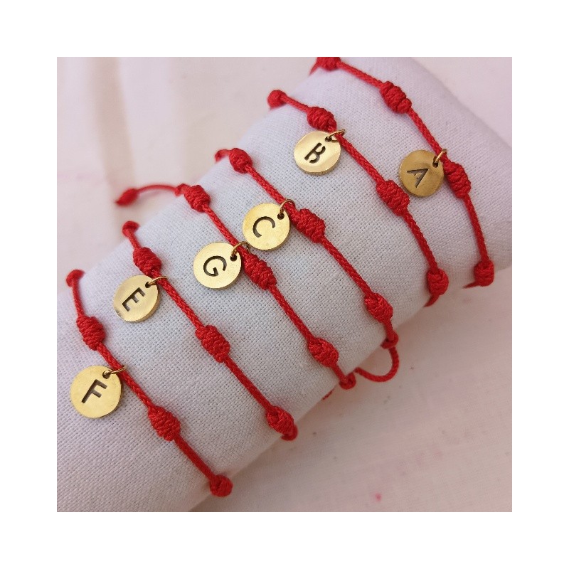 Pulseras 7 Nudos Roja