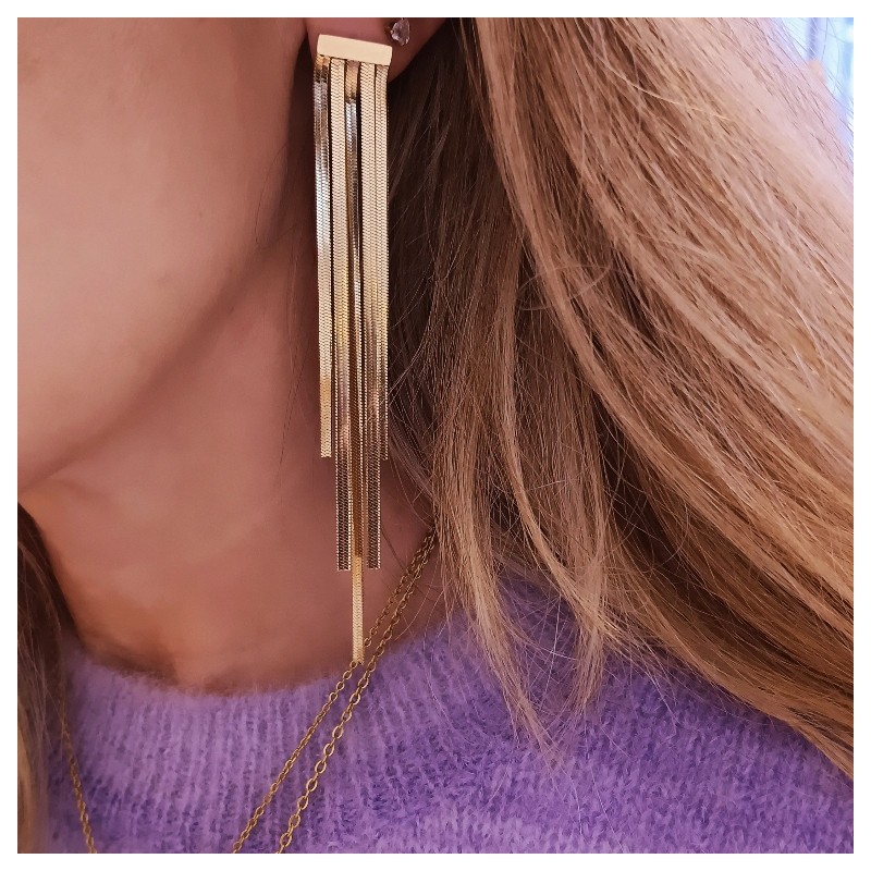 pendientes dorados