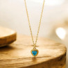 Collar Corazón Turquesa