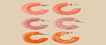 Pendientes de colores, aros de resina super originales, los pendientes de moda esta temporada