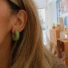Pendientes de colores, aros de resina super originales, los pendientes de moda esta temporada