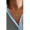 Collar Sello Concha Mint