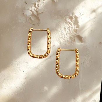 Pendientes Candado Textura