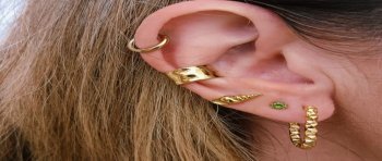 Pendientes Candado Textura