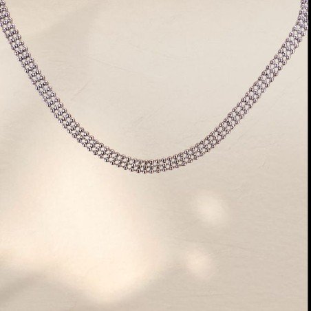 Cadena Cleo Plateada