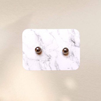 Pendientes mini de acero en color plata para combinar