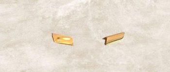 Pendientes mini de acero y baño de oro para combinar