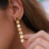 Pendientes largos círculos dorados Happy Uky
