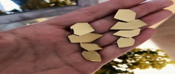 Pendientes Maxi Geométricos Dorados Happy Uky