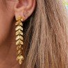 Pendientes Largos Hojas Doradas Happy Uky